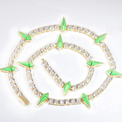 5mm Black Panther Style Chain Necklace with Zircon | Trendy Hip Hop Jewelry for Men | Caratix Jewelry - CaratixJewelry