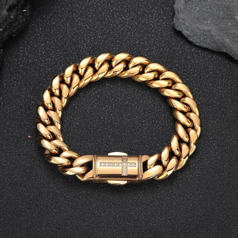 Miami Cuban Link Stainless Steel Bracelet for Men | Caratix - CaratixJewelry
