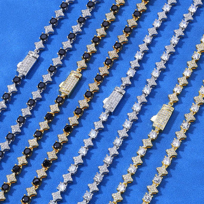 Custom 6mm S925 Silver Tennis Bracelet Zircon Hip Hop Jewelry | Caratix Jewelry - CaratixJewelry