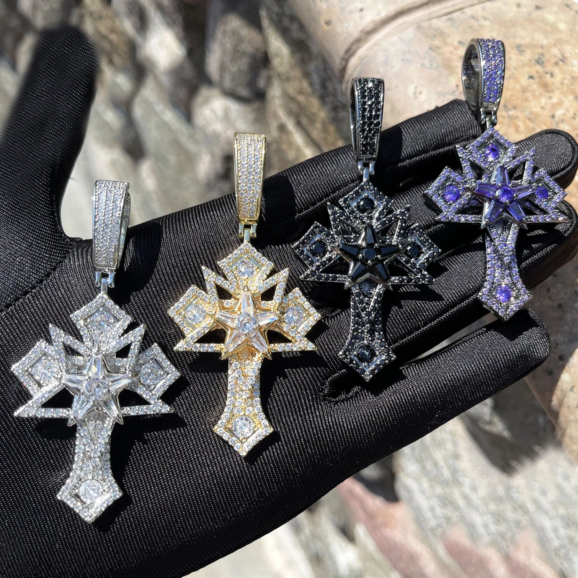 Men's Opium Style Gothic Necklace | Y2K Punk Grunge Jewelry | Caratix - CaratixJewelry