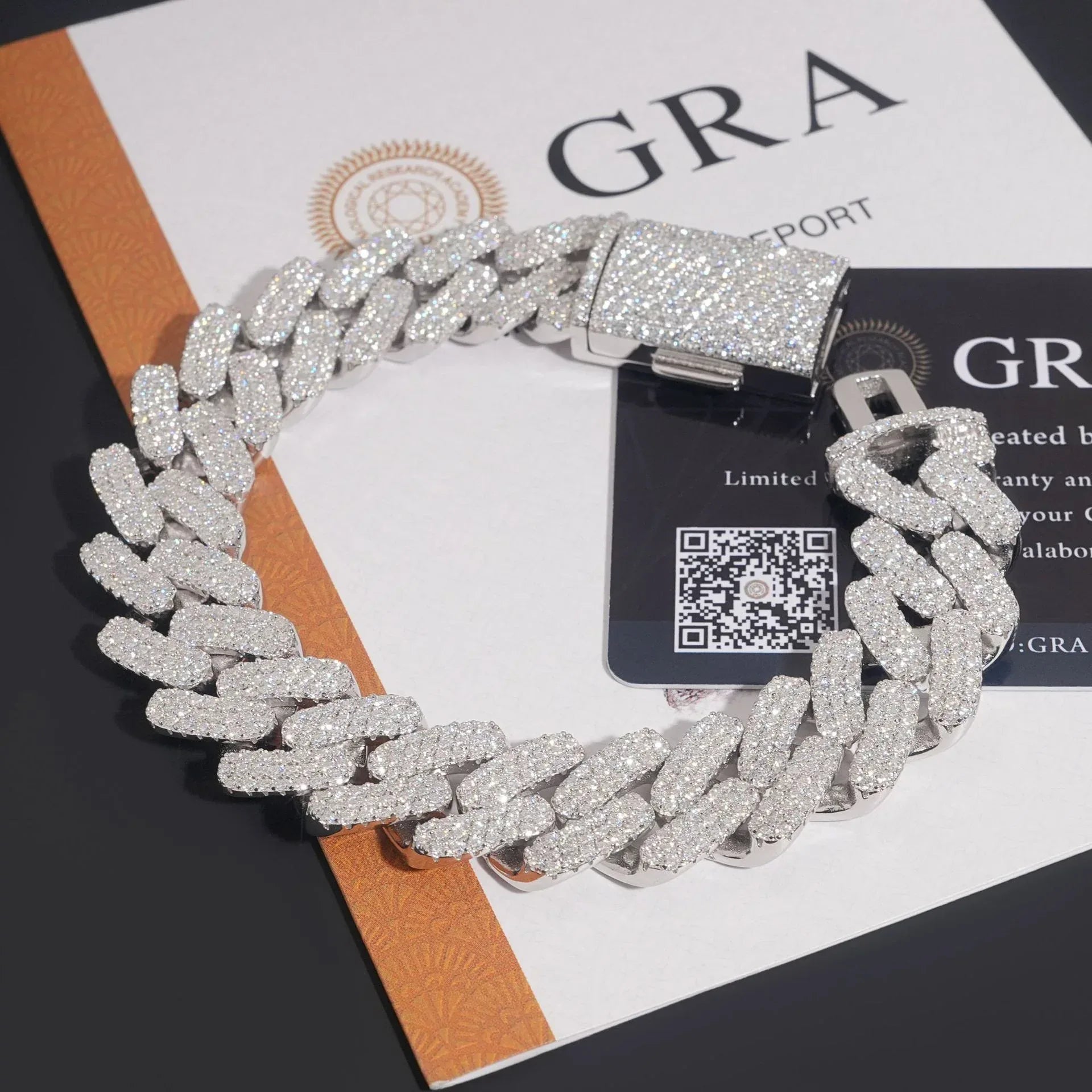 S925 Silver Moissanite Cuban Link Bracelet | Hip Hop Jewelry - CaratixJewelry