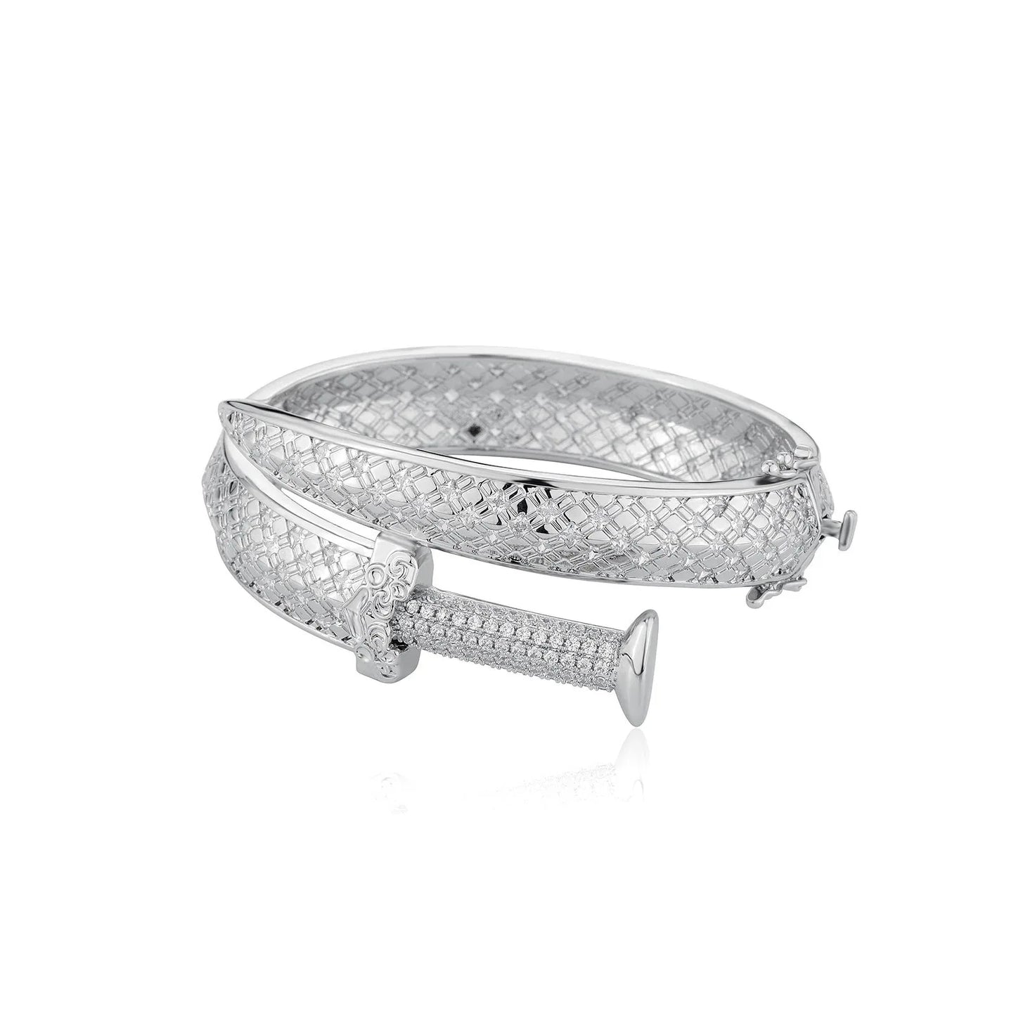 Men's King’s Sword Ring | Micro-Pave Zirconia Warrior Band | Caratix Jewelry