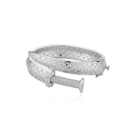 Men's King’s Sword Ring | Micro-Pave Zirconia Warrior Band | Caratix Jewelry