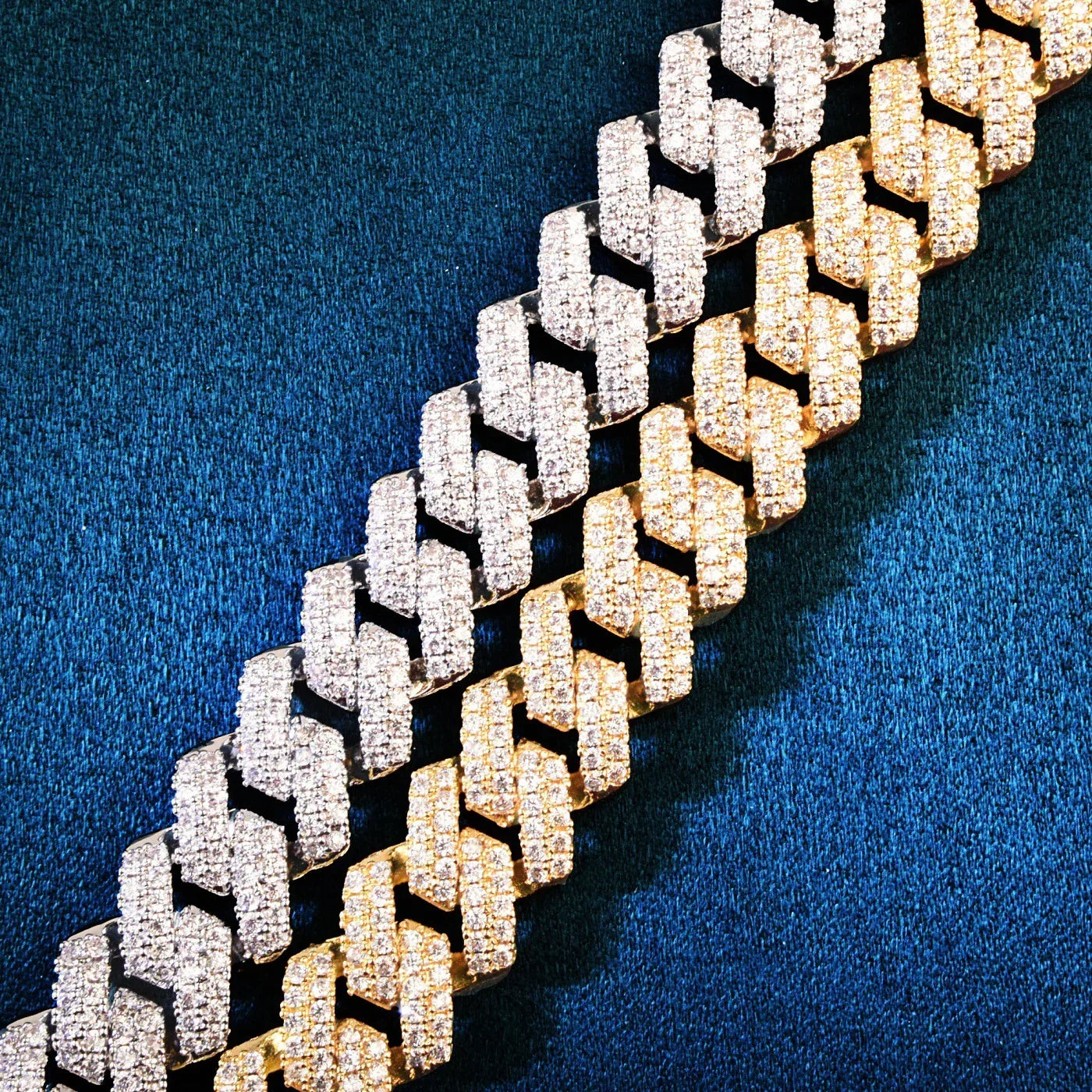 14mm Cuban Chain Necklace with Copper & Zircon - CaratixJewelry