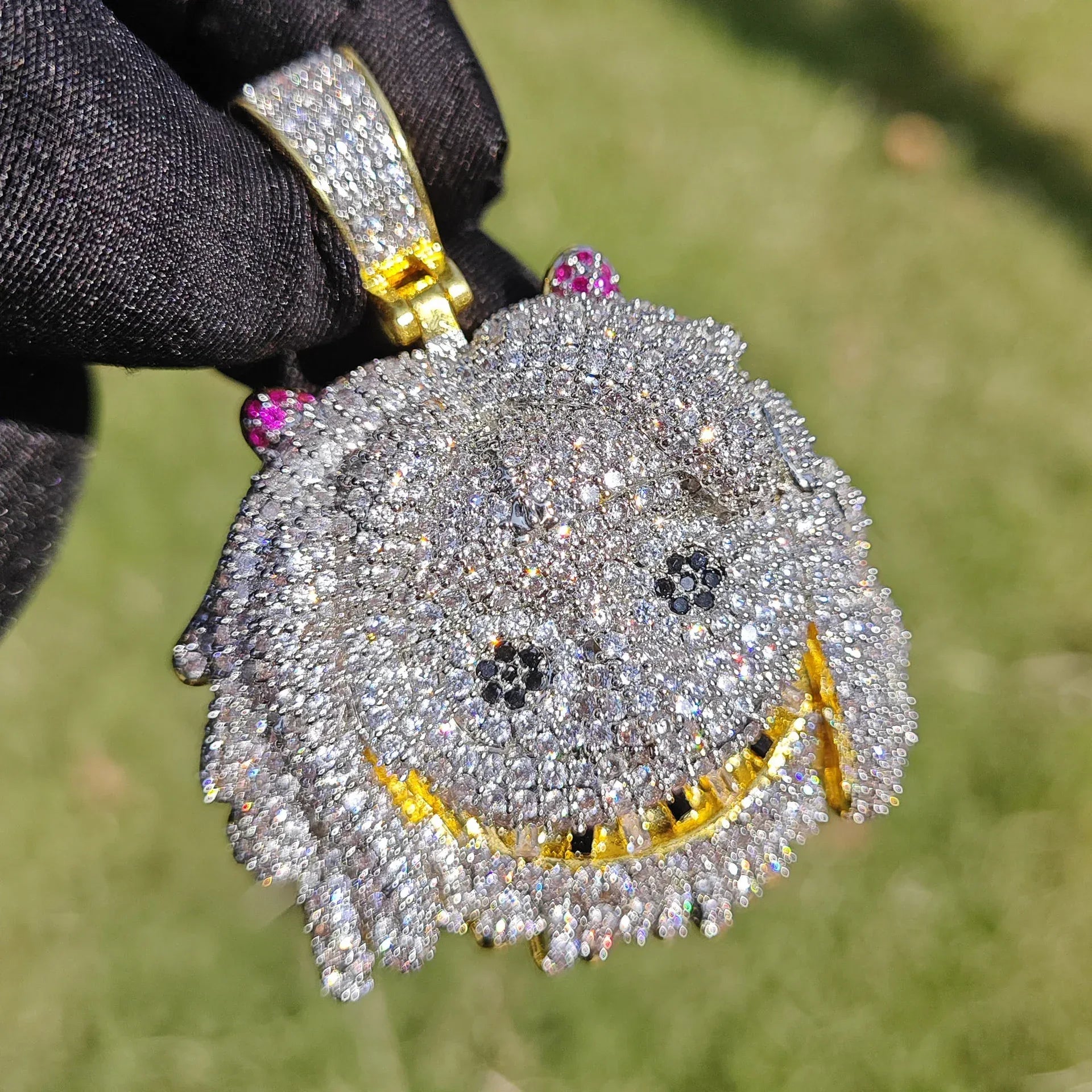 Iced Out Cartoon Girl Pendant Necklace – Hip Hop CZ Fashion Jewelry for Men & Women - CaratixJewelry