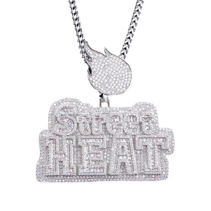 Women's Urban Graffiti Word Necklace | Hip Hop Baddie Jewelry - CaratixJewelry