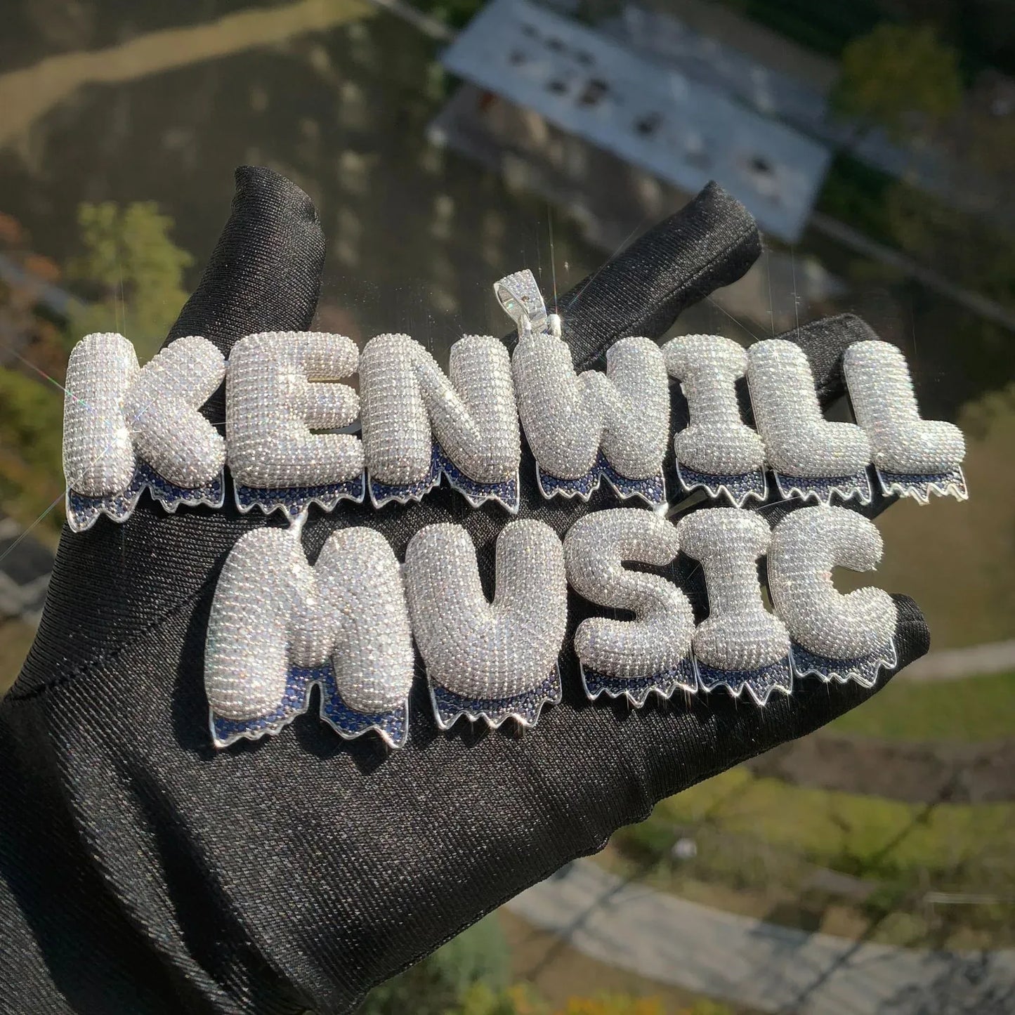 Custom Letter Pendant Necklace | Gold Plated DIY Initial Hip Hop Couple Jewelry - CaratixJewelry