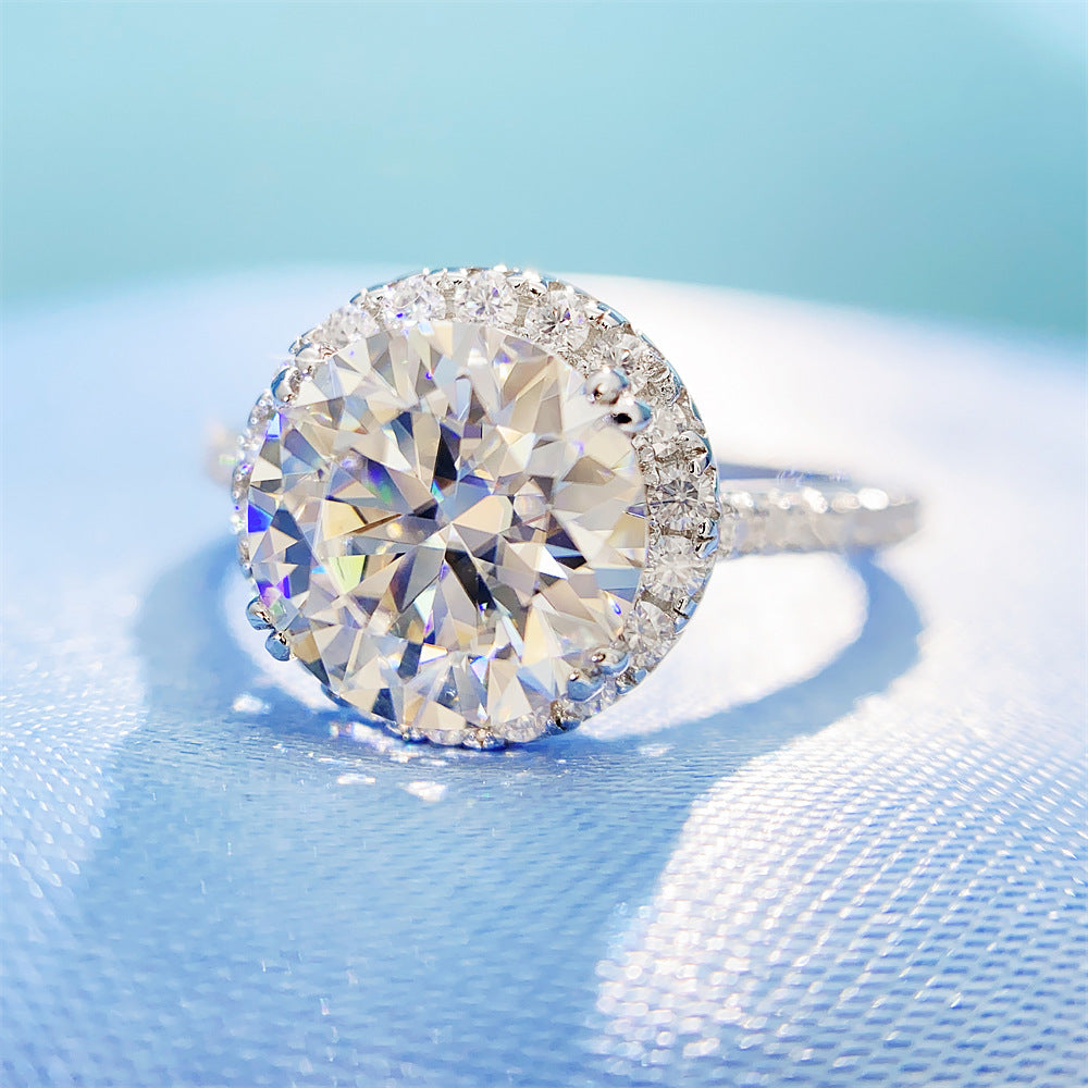 2026 Summer New S925 Silver 3ct Moissanite Ring | 3 Carat D Color VVS1 Solitaire | Caratix