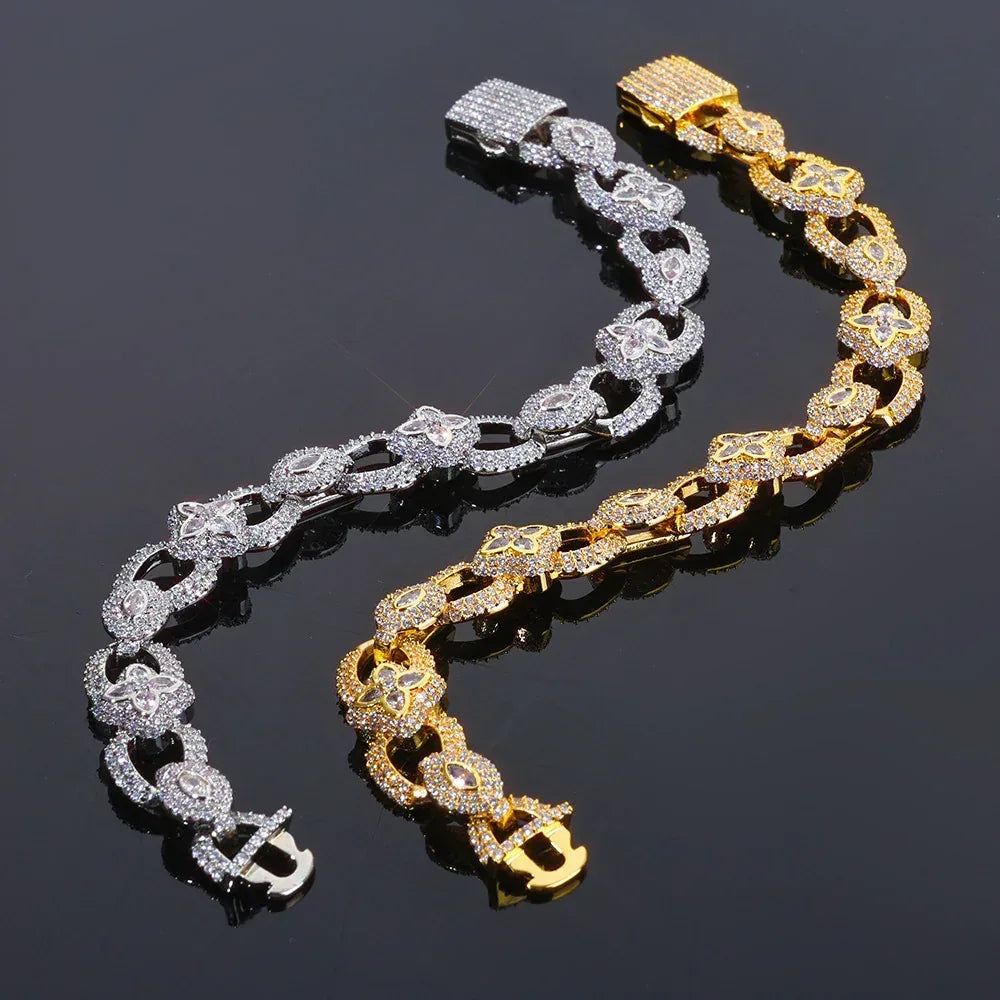 Custom 11mm Infinite "8" Link Bracelet | Bold Rapper Chain Jewelry for Men | Caratix - CaratixJewelry