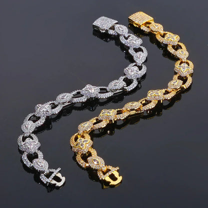 Custom 11mm Infinite 8-Link Necklace | Premium Gold Chain for Rapper | Caratix - CaratixJewelry