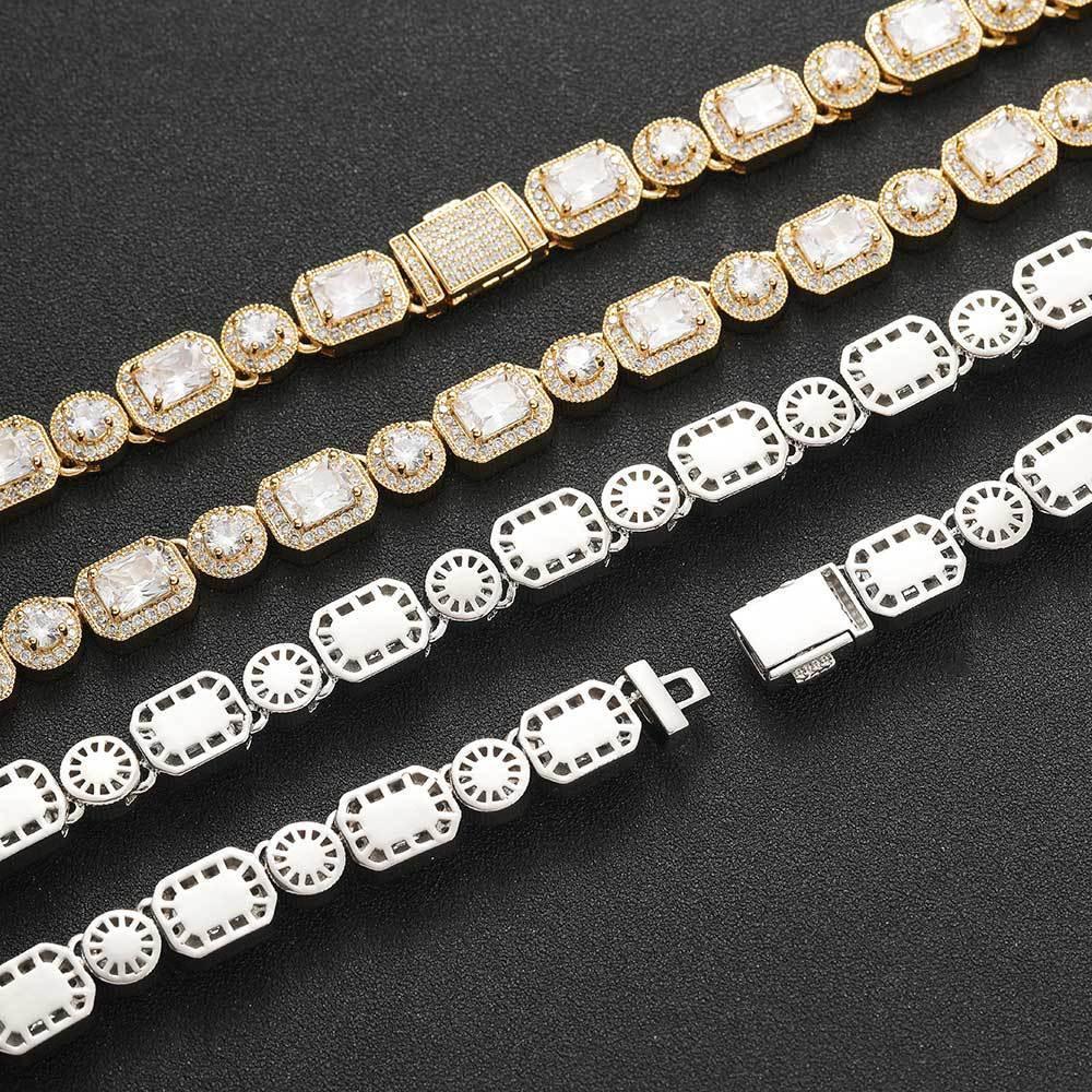 10mm Moissanite Candy Chain for Men – S925 Sterling Silver Luxury Hip Hop Necklace - CaratixJewelry