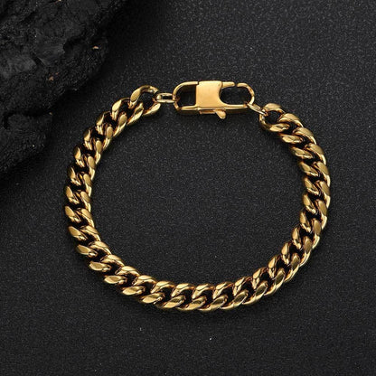 Rounded Tight Cuban Chain Necklace Stainless Steel for Men | Caratix Jewelry - CaratixJewelry
