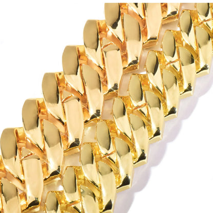 25mm Iced Out Cuban Chain Necklace - CaratixJewelry