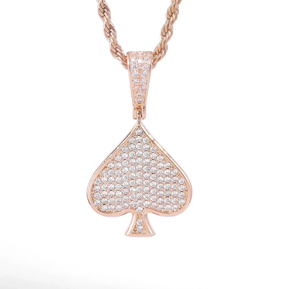 Heart Zircon Custom Chain Pendant Hip Hop Necklace for Men & Women | Caratix Jewelry - CaratixJewelry