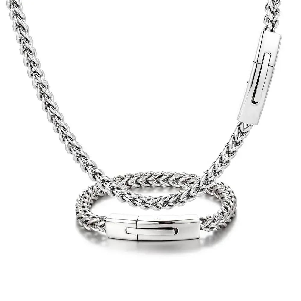 6mm Reversible Link Hip Hop Necklace Rapper Iced Out Chain Style for Men | Caratix Jewelry - CaratixJewelry