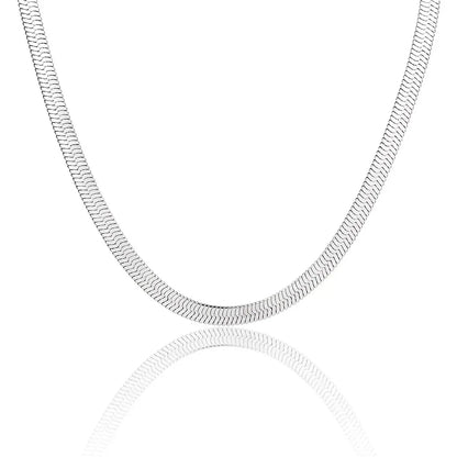 Custom ASAP Rocky Style Flat Snake Blade Chain | Stainless Steel Hip Hop Jewelry | Caratix - CaratixJewelry