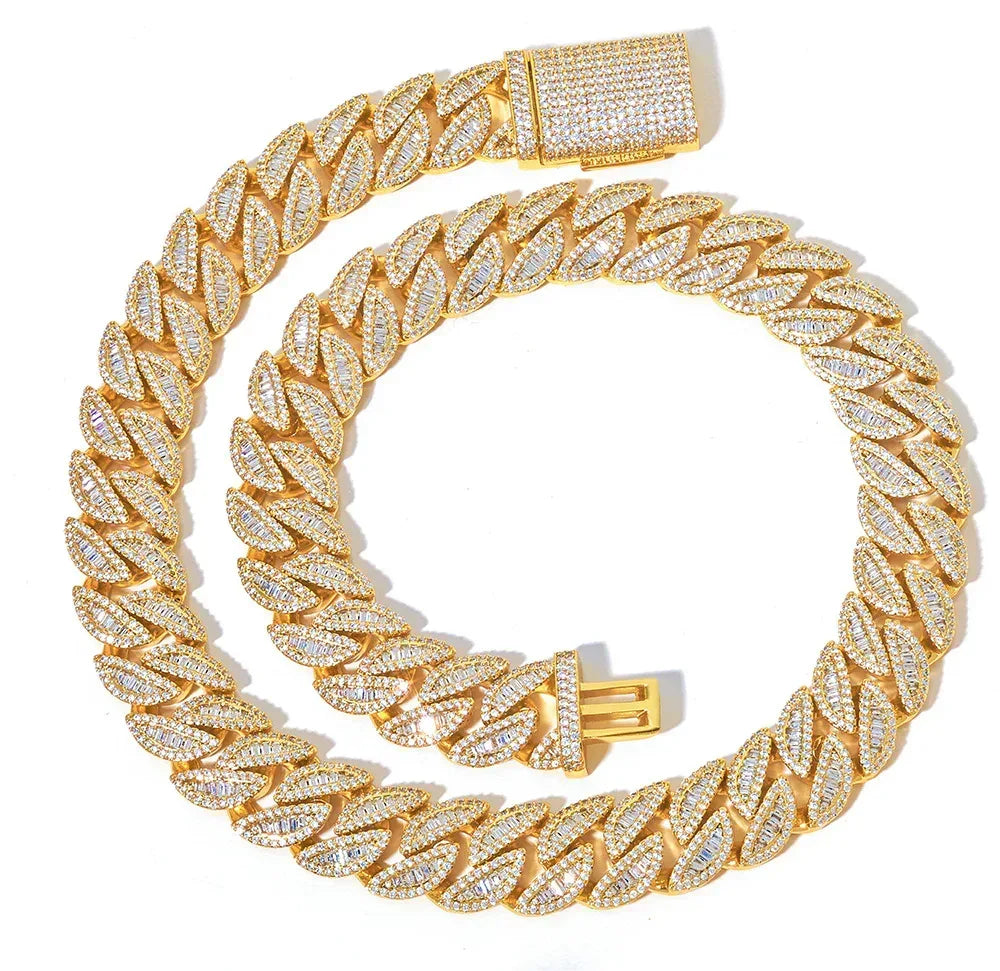 20mm T-Cut Moissanite Cuban Link Chain – Custom S925 Sterling Silver Iced-Out Hip Hop Men’s Streetwear Necklace - CaratixJewelry