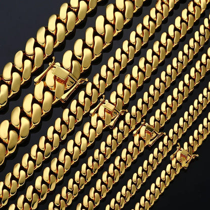 Polished Cuban Link Chain for Men – S925 Sterling Silver Minimalist Luxury Hip Hop Necklace - CaratixJewelry
