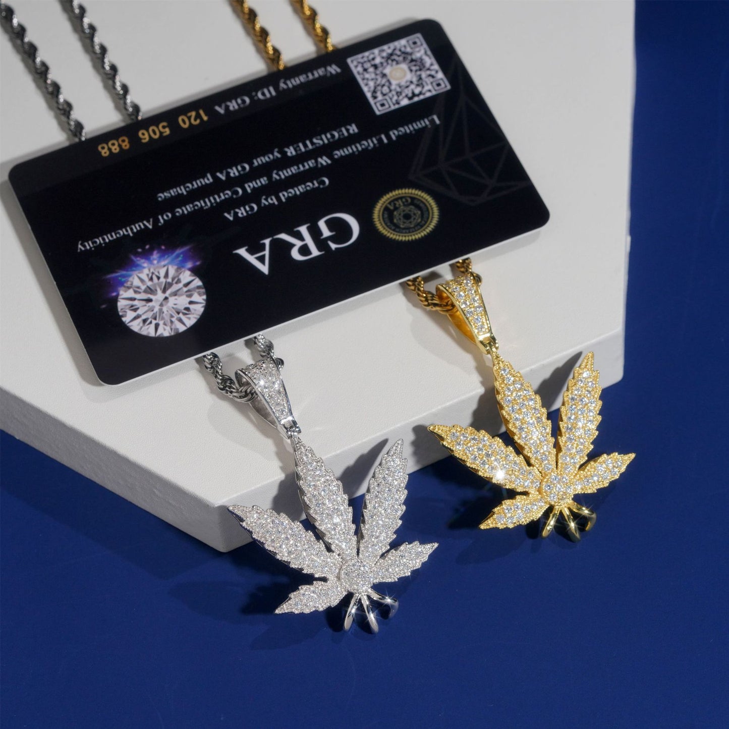 Solid S925 Sterling Silver Moissanite Coconut Tree Pendant | Iced Out Palm Tree Charm | Caratix