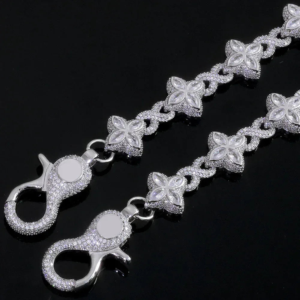 8 Shape Link Chain Belt Waist Chain Zircon Hip Hop Jewelry for Men & Women | Caratix Jewelry - CaratixJewelry