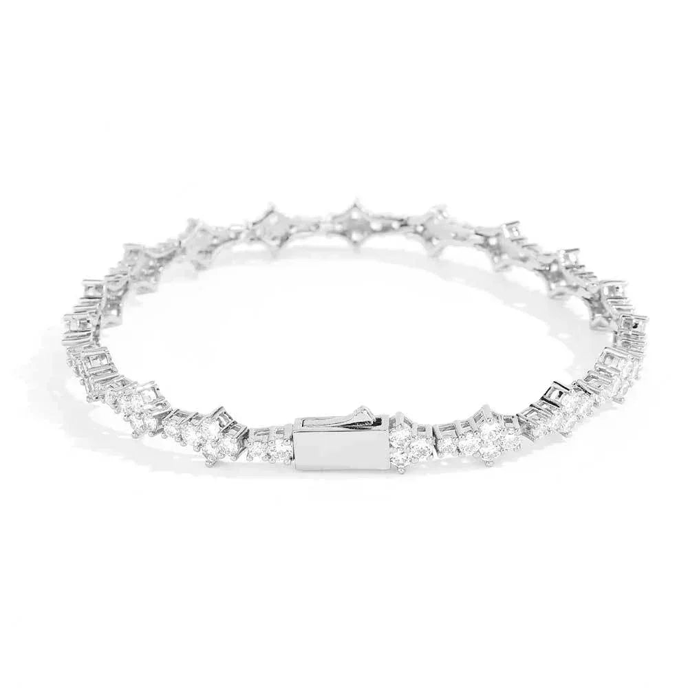 Airplane Zircon Tennis Chain Bracelet with Spring Clasp for Men & Women | Caratix Jewelry - CaratixJewelry