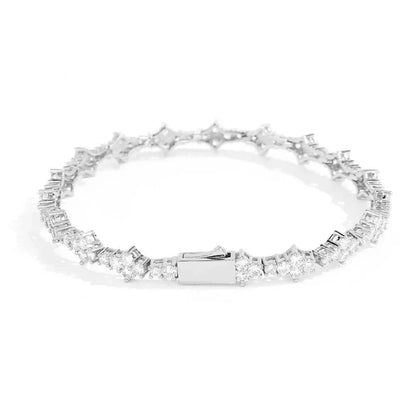 Airplane Zircon Tennis Chain Bracelet with Spring Clasp for Men & Women | Caratix Jewelry - CaratixJewelry