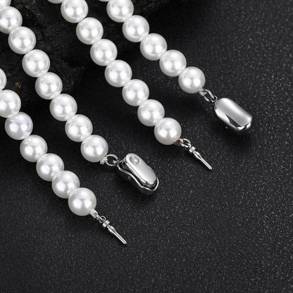 8mm Pearl Bracelet for Women, Luxury Hip Hop Design | Caratix Jewelry - CaratixJewelry