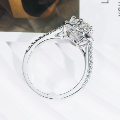 2ct Teardrop Moissanite Ring | S925 Silver Romantic Women’s Proposal Jewelry - CaratixJewelry