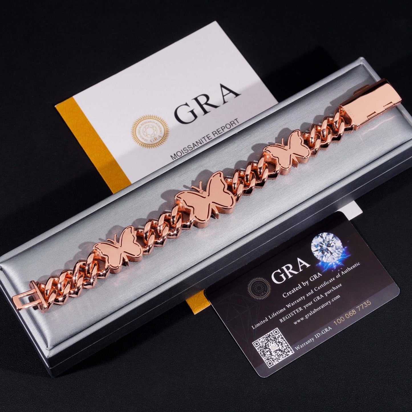 15mm Butterfly Moissanite Cuban Link Bracelet – S925 Sterling Silver Iced-Out Hip Hop Men’s Streetwear Jewelry - CaratixJewelry