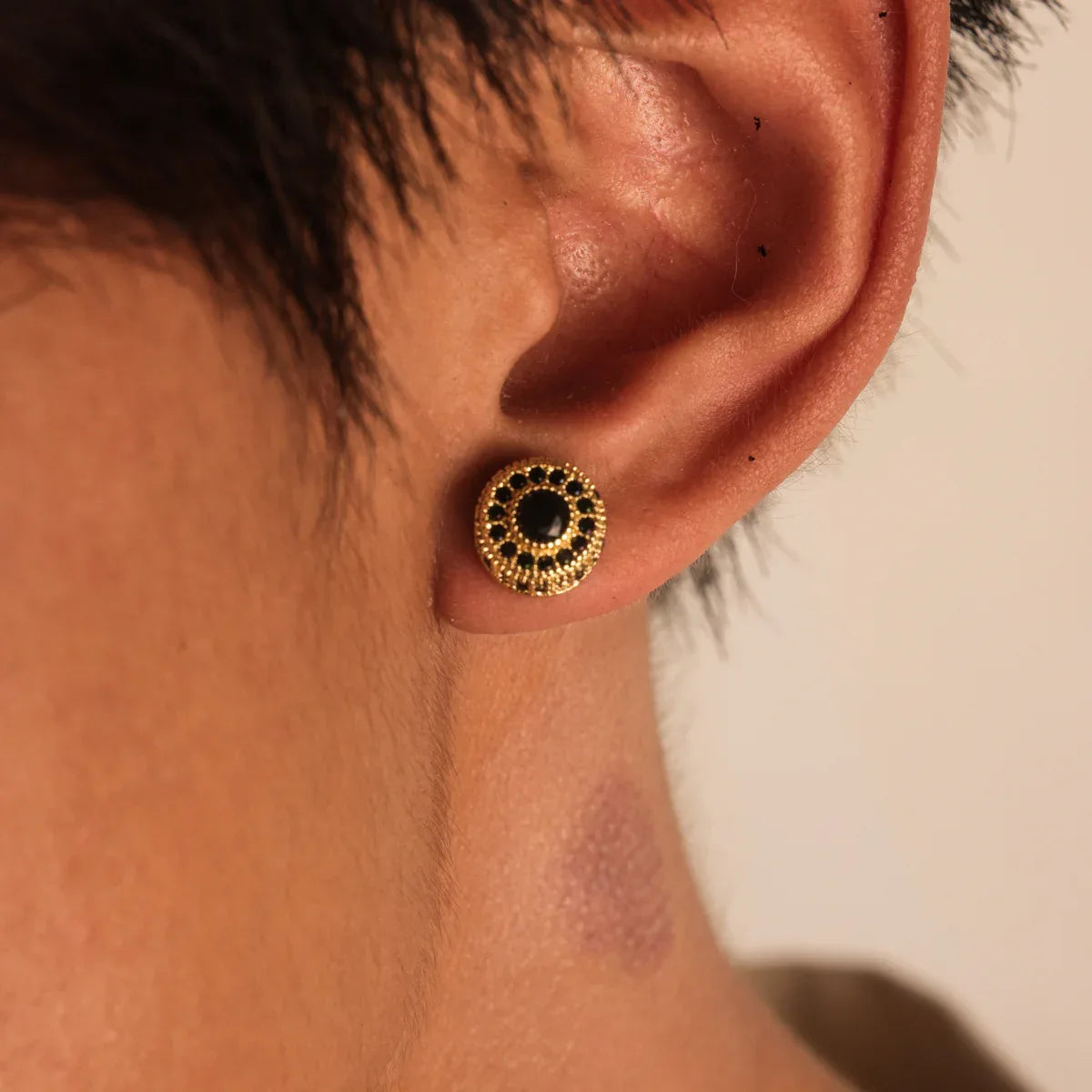 Iced Out Hip Hop Studs - Square & Round CZ Earrings for Men