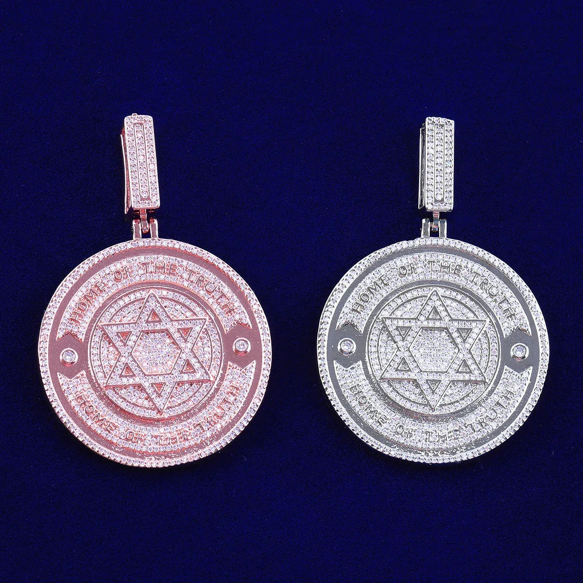 Women's 6-Pointed Star Circle Necklace | Sacred Geometry Amulet - CaratixJewelry