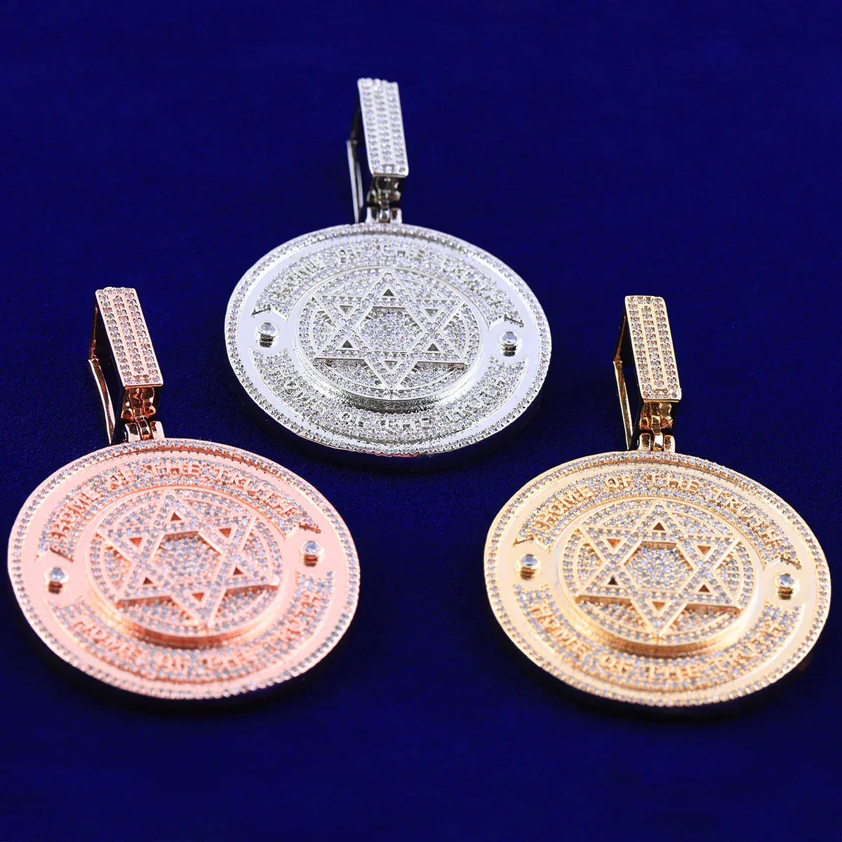 Women's 6-Pointed Star Circle Necklace | Sacred Geometry Amulet - CaratixJewelry