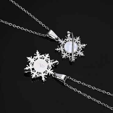 Iced Out Snowflake Star Pendant Necklace Zircon Custom Chain Style for Women | Caratix Jewelry - CaratixJewelry