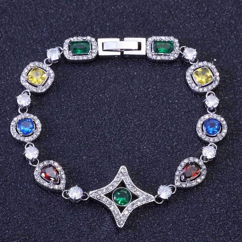 Custom 10mm Stainless Steel Colorful Gemstone Chain | Premium Iced Out Jewelry | Caratix - CaratixJewelry