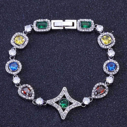 Custom 10mm Stainless Steel Colorful Gemstone Chain | Premium Iced Out Jewelry | Caratix - CaratixJewelry