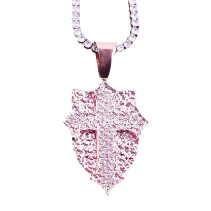 Women's Retro Hip Hop Necklace | Antique Finish Copper CZ Jewelry - CaratixJewelry