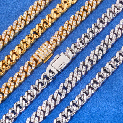 Custom 5mm S925 Sterling Silver Cuban Bracelet | Men's Light Luxury Iced Out Jewelry | Caratix - CaratixJewelry