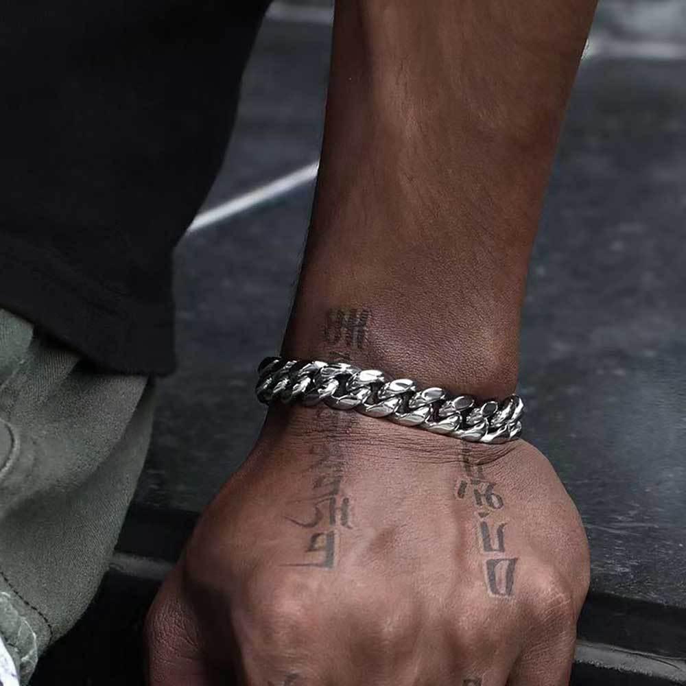 Cuban Link Hip Hop Bracelet Rapper Iced Out Chain Style | Caratix - CaratixJewelry