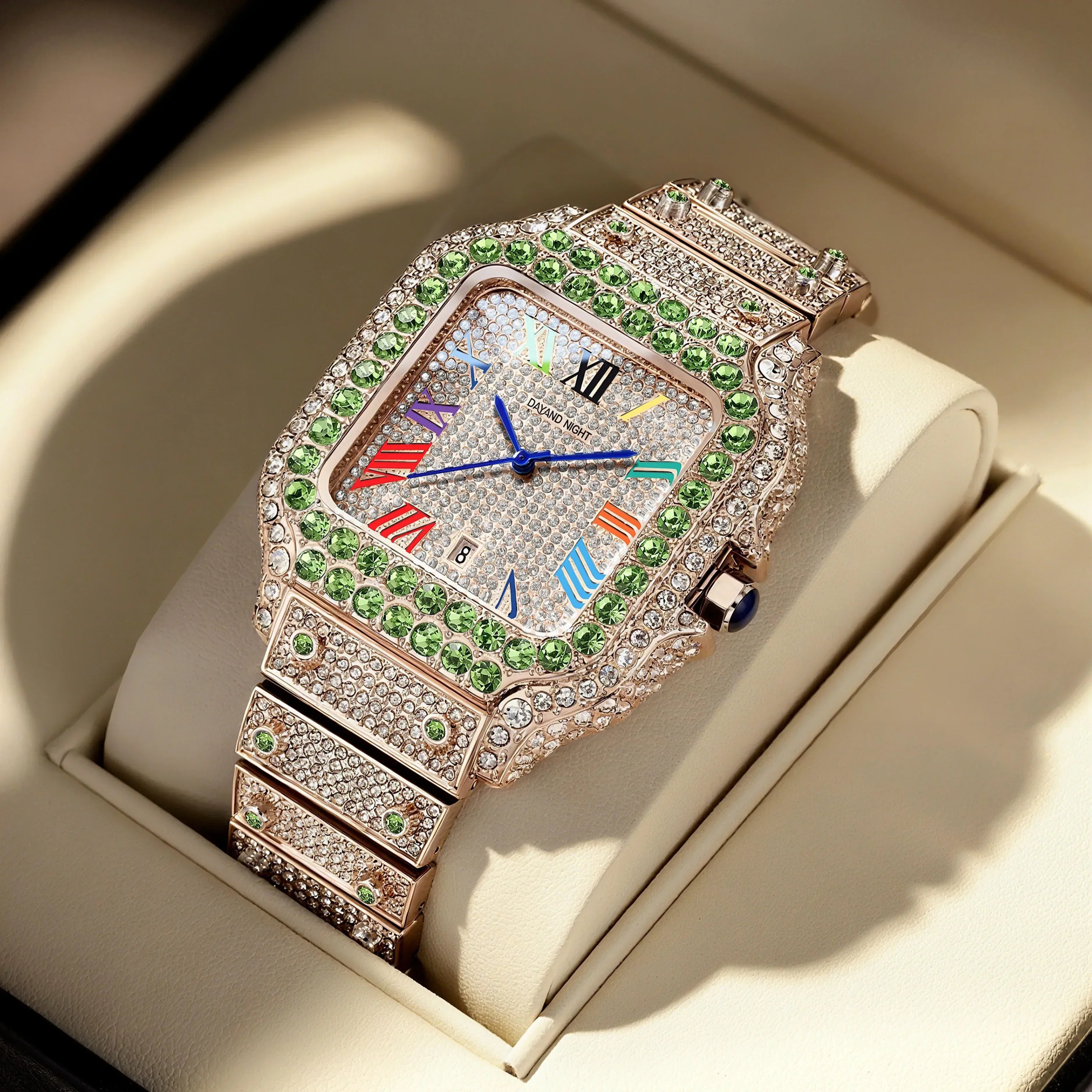 Luxury Men's Business Watch | Iced Out Watch for Christmas Gift | Stylish Casual Quartz Wristwatch | Fashionable Timepiece | Caratix - CaratixJewelry