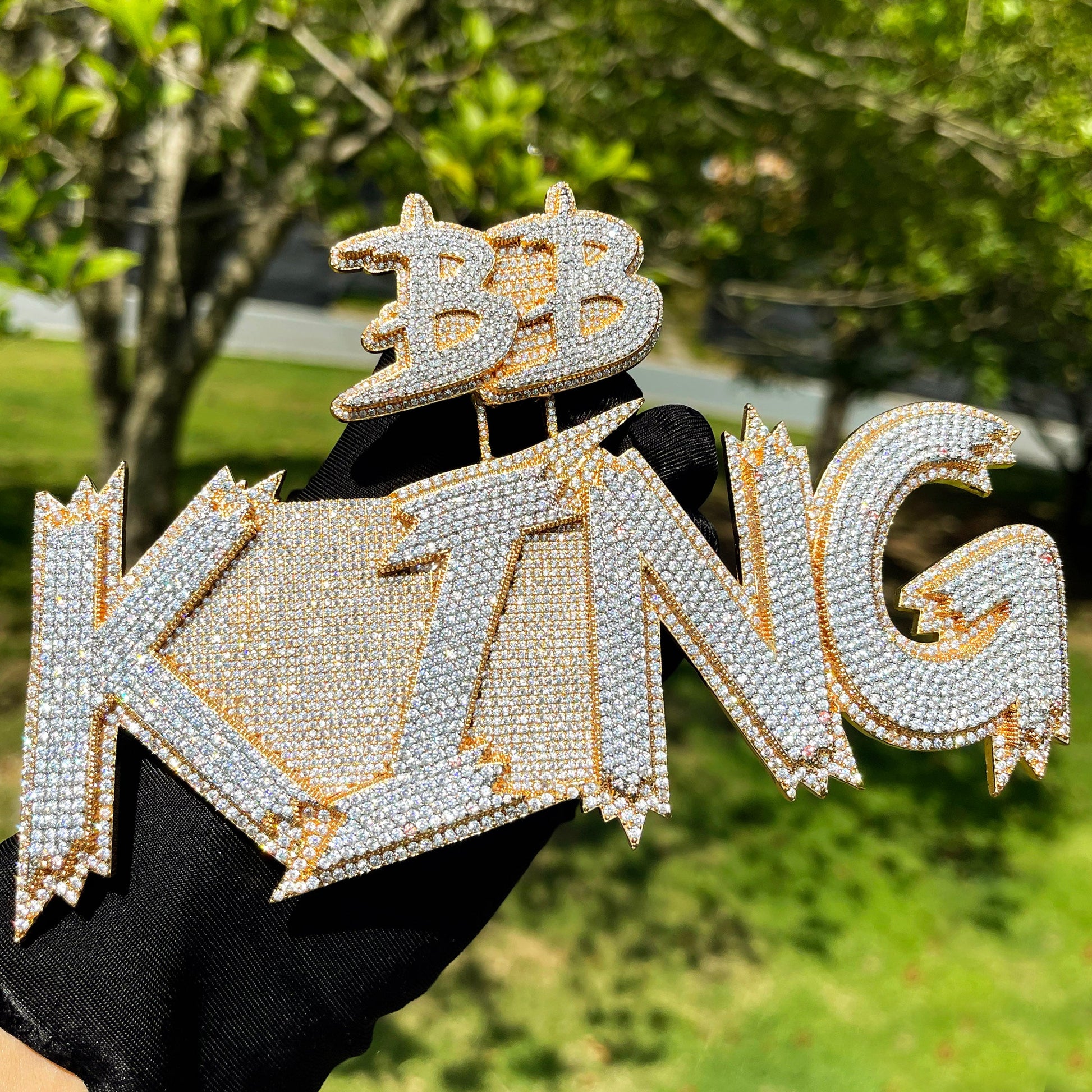 Customizable Bail Supreme Iced Out Personalized Custom Name Necklace Pendant 