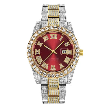Luxury Top Brand Hip Hop Iced Out Watch | Full Men's Quartz Wristwatch | Reloj Hombre 2026 | Male Gold Clock Gift | Drop Shipping | Caratix - CaratixJewelry