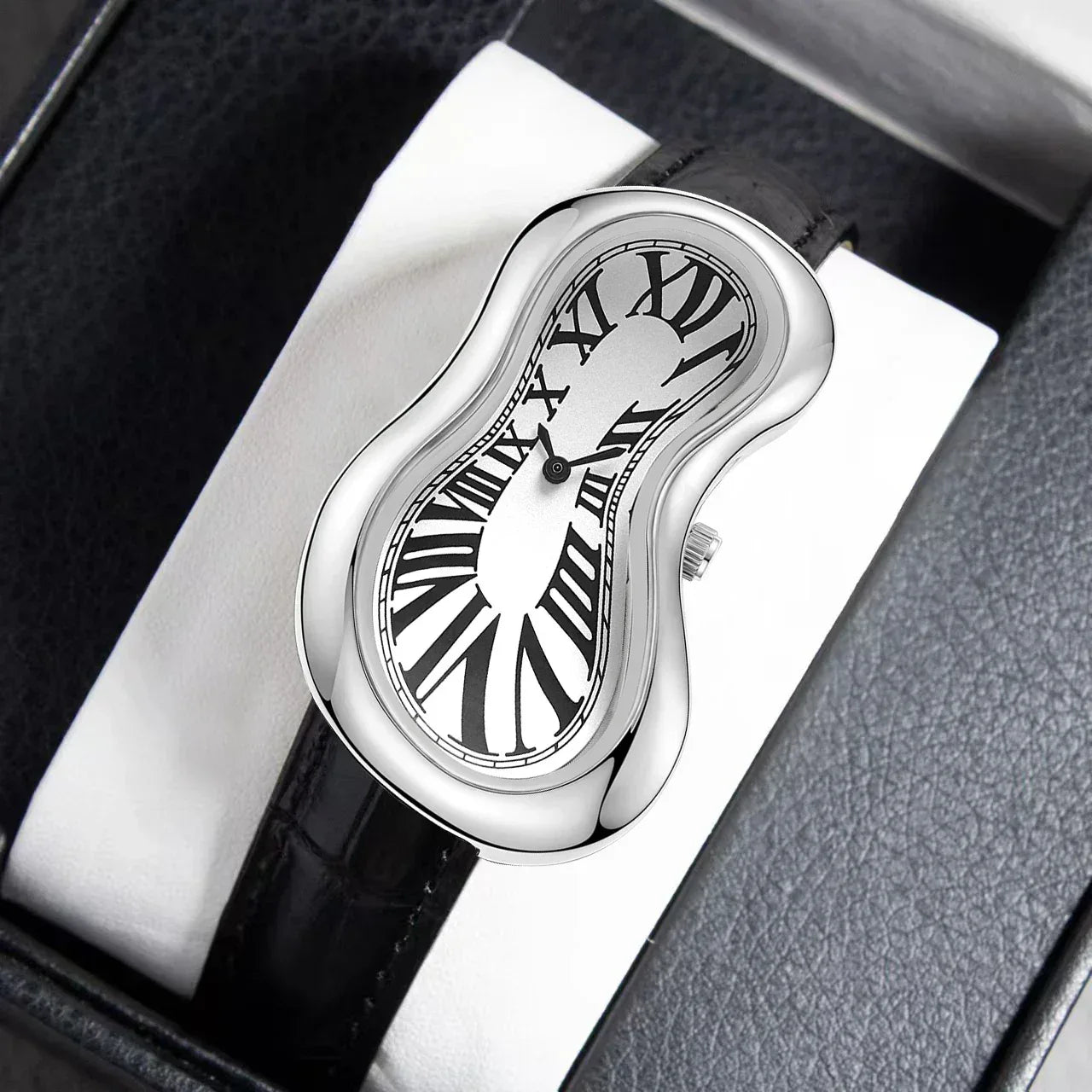 Luxury Twisted Design Men's Watch | Y2K Retro Irregular Shape Iced Out Watch | 2026 New Niche Personalized Quartz Clock | Ins Style | Caratix - CaratixJewelry