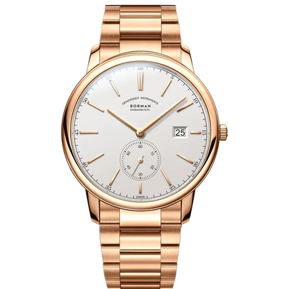 Luxury Men's Automatic Mechanical Watch | Rose Gold Case Sub-Dial Sport Clock | Genuine Leather Iced Out Watch | 2026 High Quality Gentleman's Gift | Caratix - CaratixJewelry