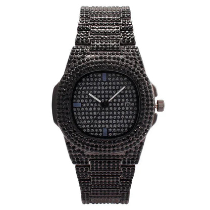 Luxury Unisex Watch for Men & Women | Hip Hop Iced Out Watch with Date | 2026 Relogio Reloj Quartz Wristwatch | Top Brand Drop Shipping | Caratix - CaratixJewelry