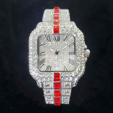 Luxury Designer Style Watch for Men | Hip Hop Iced Out Rapper Accessory | 2026 Bling Quartz Wristwatch | Gift for Hip Hop Lover | Caratix - CaratixJewelry