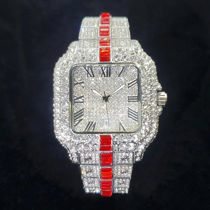 Luxury Designer Style Watch for Men | Hip Hop Iced Out Rapper Accessory | 2026 Bling Quartz Wristwatch | Gift for Hip Hop Lover | Caratix - CaratixJewelry