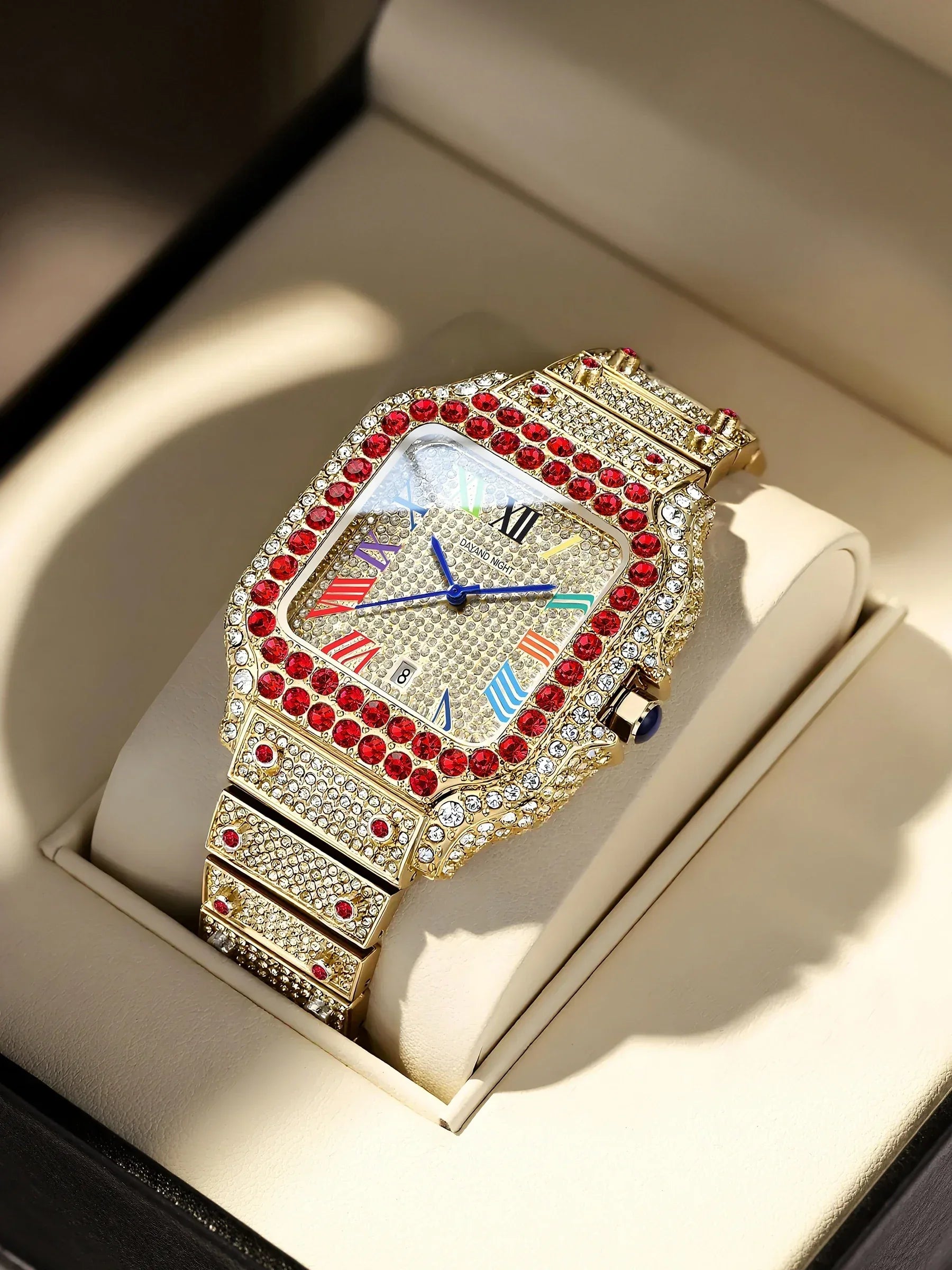 Luxury Men's Business Watch | Iced Out Watch for Christmas Gift | Stylish Casual Quartz Wristwatch | Fashionable Timepiece | Caratix - CaratixJewelry