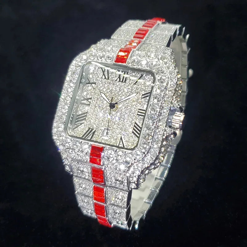 Luxury Designer Style Watch for Men | Hip Hop Iced Out Rapper Accessory | 2026 Bling Quartz Wristwatch | Gift for Hip Hop Lover | Caratix - CaratixJewelry