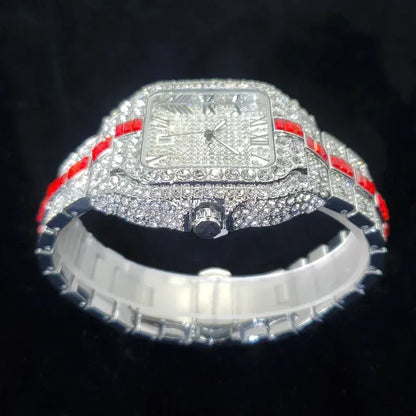 Luxury Designer Style Watch for Men | Hip Hop Iced Out Rapper Accessory | 2026 Bling Quartz Wristwatch | Gift for Hip Hop Lover | Caratix - CaratixJewelry