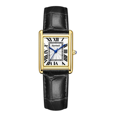 Luxury Couple's Watch Set for Women & Men | Elegant Leather Strap Quartz Wristwatch | Waterproof Iced Out Watch Style | 2026 New Fashion Gift | Caratix - CaratixJewelry